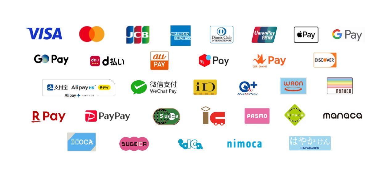 アイコン：支払い可能アプリ一覧